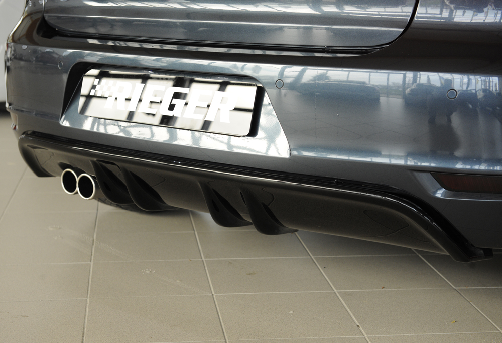 Diffuser Volkswagen Golf 6 GTD Rieger Glans Zwart