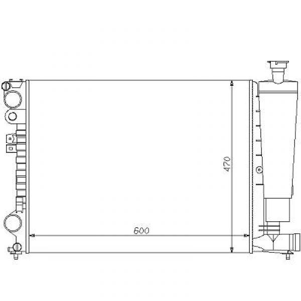 Radiator ULYSSEE/VASION/806 94->> 1.6/1.8/2.0I+16V
