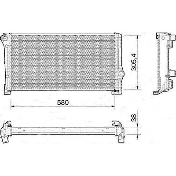 Radiator FIAT PUNTO 03->> 1.3 MULTIJET - AC