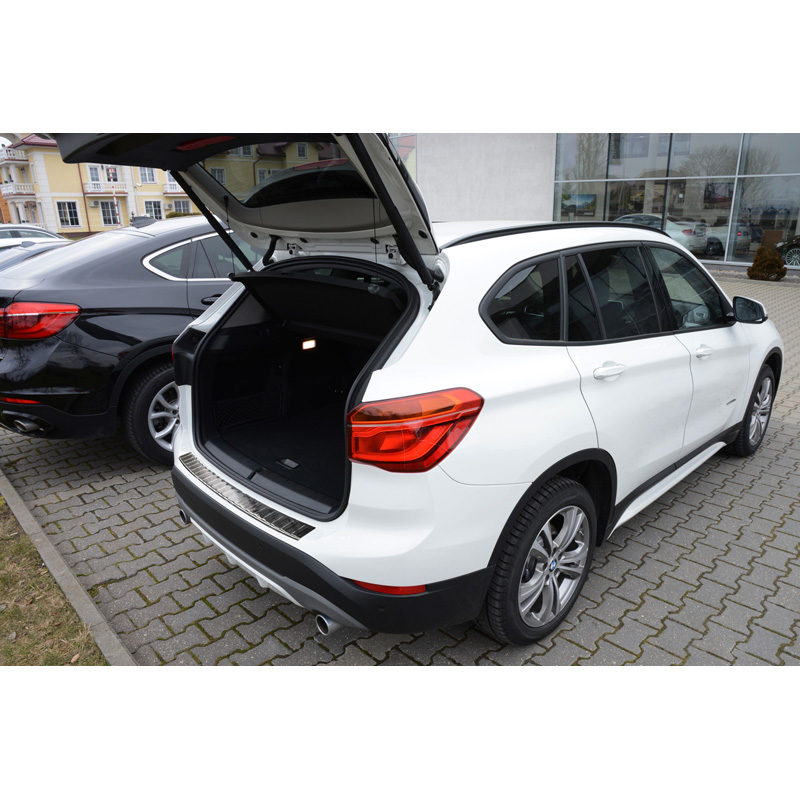 Stainless Steel Rear Bumper protector  BMW X1 F48 2015-2022 'Ribs'