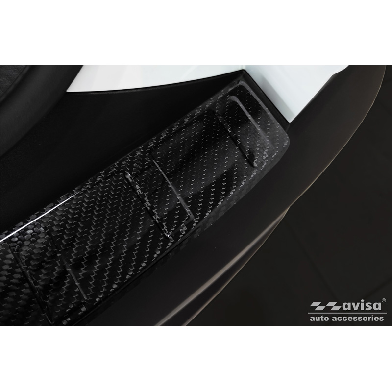 Real 3D Carbon Rear bumper protector  Hyundai Tucson 2020- 'Ribs'