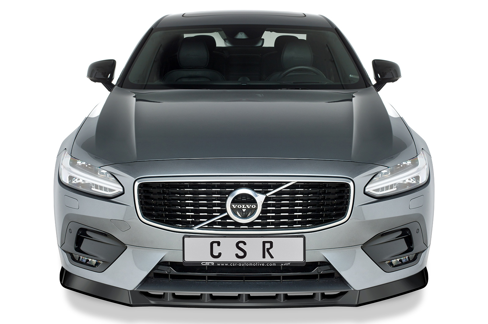 Voorspoiler Volvo S90 CSR glans Zwart