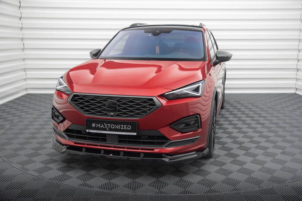Voorspoiler V.2 Seat Tarraco FR Maxton Glans Zwart