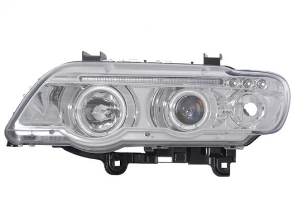 Koplampen BMW X5 Angel eyes chroom