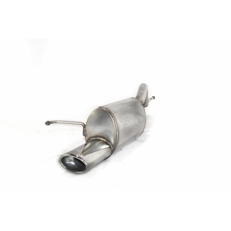 Stainless steel sport exhaust  Opel Adam 1.4 74kW 2013- 95x65mm