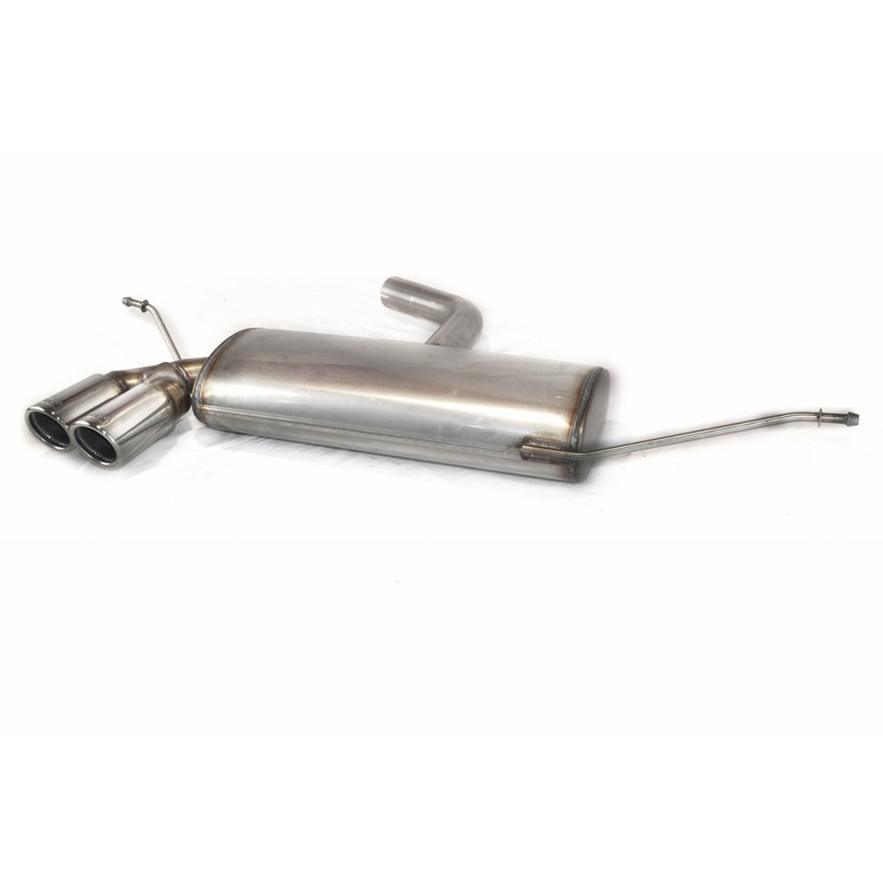 Stainless steel Sport exhaust  Volkswagen Golf V HB 1.4i 55kW/1.4FSi 66kW/1.6i 75kW/1.6FSi 85kW/2.0FSi 110kW/1.9TDI 66/77kW/2.0TDI 100/103kW/2.0SDI 55kW 2003-2008 2x 70mm