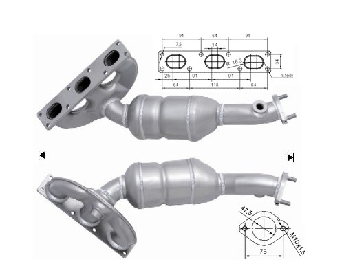 BMW 330i 3.0i 24V 2979 cc 170 Kw / 231 cv M54 E46 Magnaflow CAT
