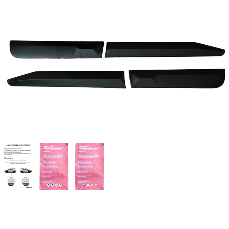 Deurpanelen  Toyota Hilux 8e Gen. 2015- - Versie 2 - Matzwart