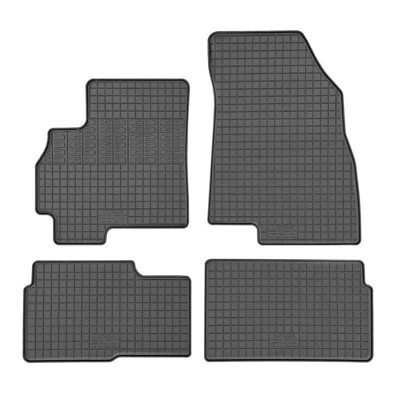 CIKCAR Rubber car mats set  Chery Tiggo 4 Hybrid 2025- (4-pieces + fixing system)