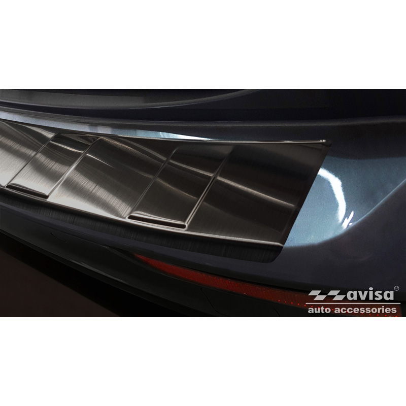 Black Stainless Steel Rear bumper protector  Volvo V60 II 2018- incl. Cross Country & R-Design