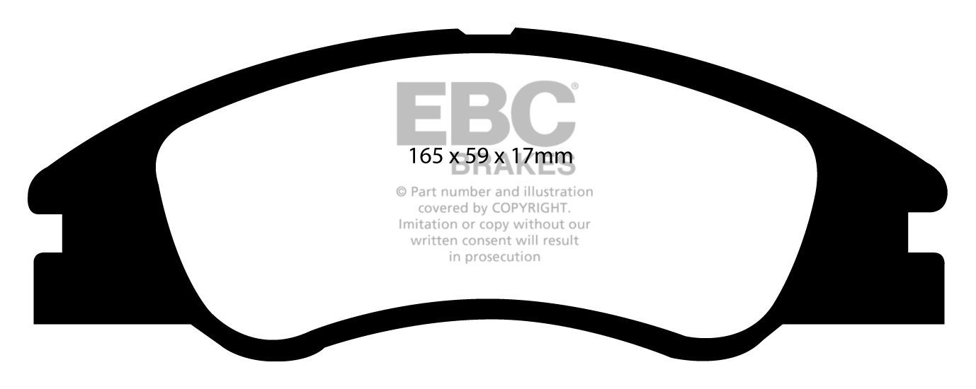 EBC Brakes KIA Cerato 2.0 2004-2009 Remblokken voorzijde greenst