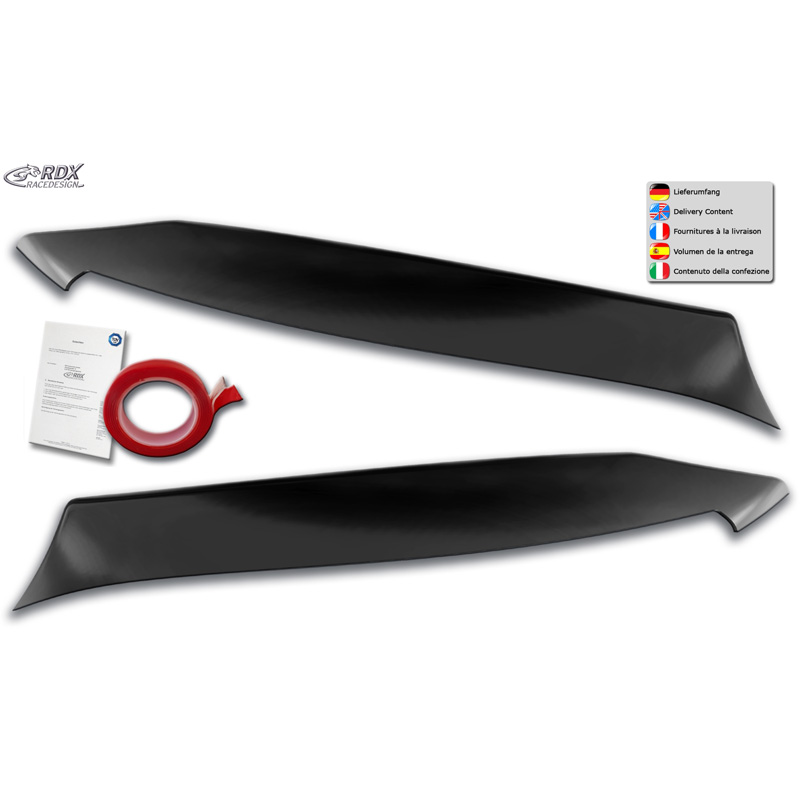 Koplampspoilers  Mercedes C-Klasse (W205) Sedan/Estate/Coupé 2014-2021 (ABS)