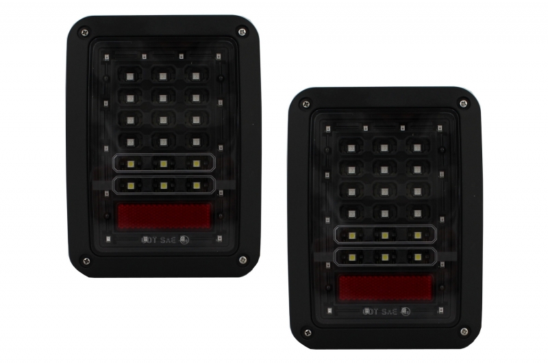 Achterlichten JEEP Wrangler JK (2007-2017) Zwart