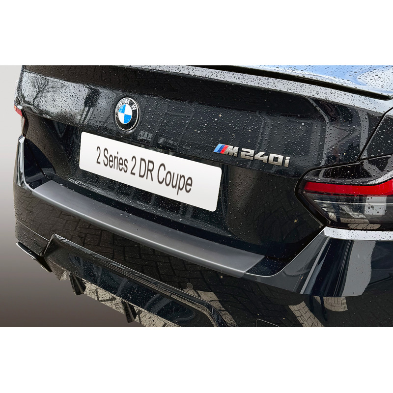 ABS Rear bumper protector  BMW 2-Series G42 Coupe 'M' Sport 2021- Black