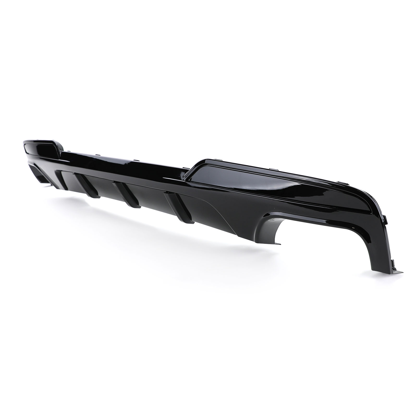Achterdiffusor BMW F10 M5 Duplex uitlaat uitsparing M-Pakket Glans Zwart