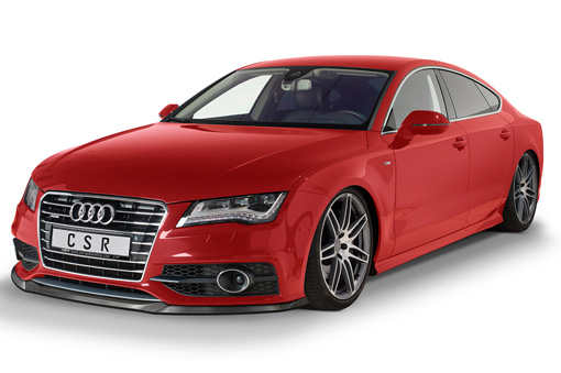Voorspoiler Audi A7 S-Line / S7 CSR Glans Zwart