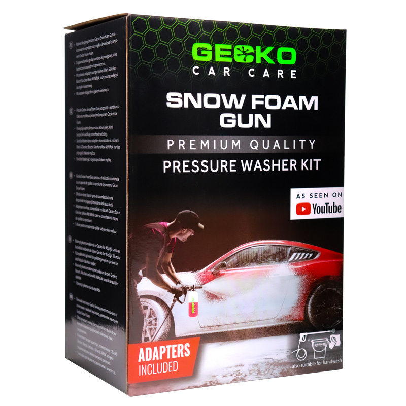 Gecko Snow foam pistool + adapters