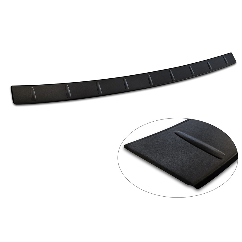 Matt Black Stainless Steel Rear bumper protector  Fiat 600 Mild Hybrid / 600e 2023- 'Ribs'