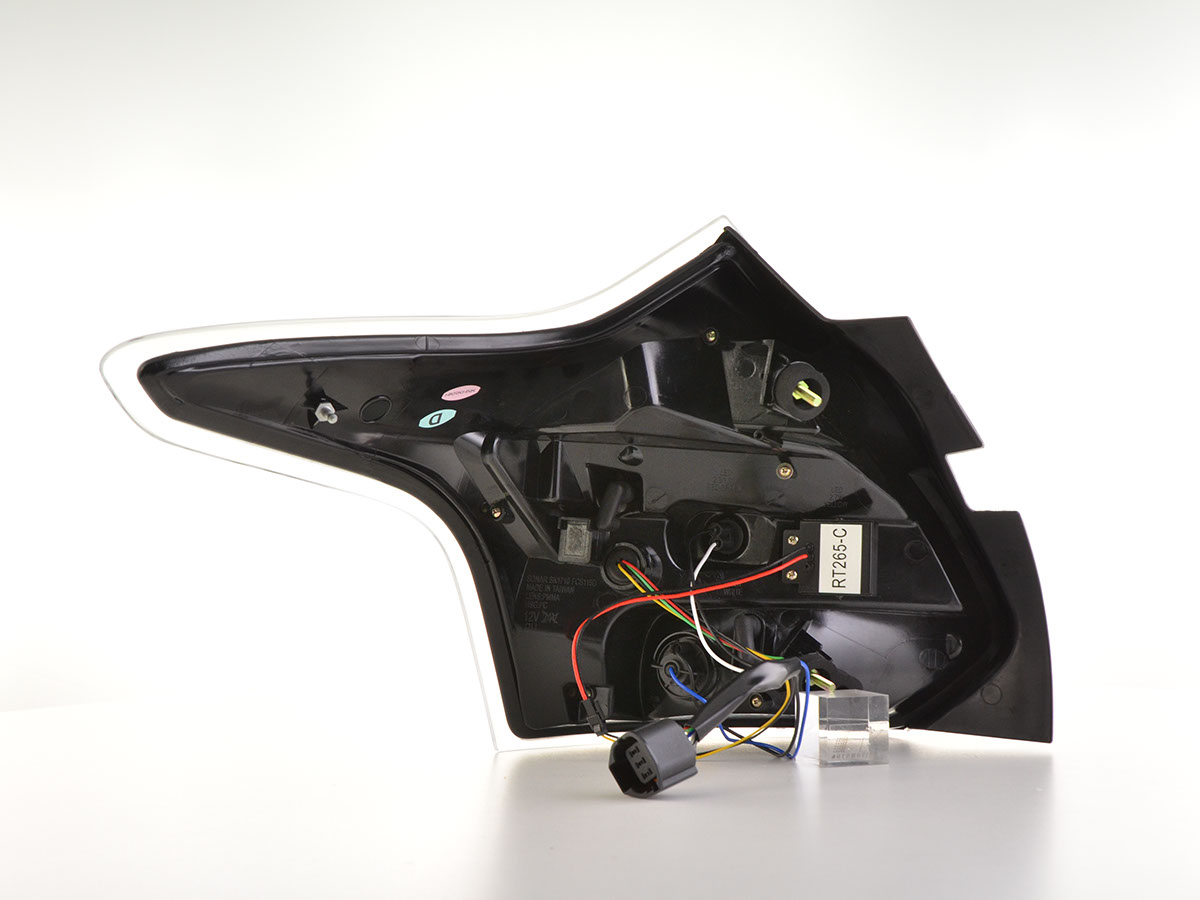 Achterlichten Ford Focus III 11-14 LED Dynamic zwart