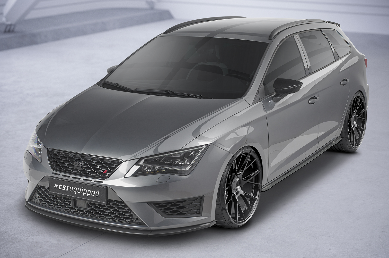 Zijskirts Seat Leon FR / Cupra CSR Glans Zwart