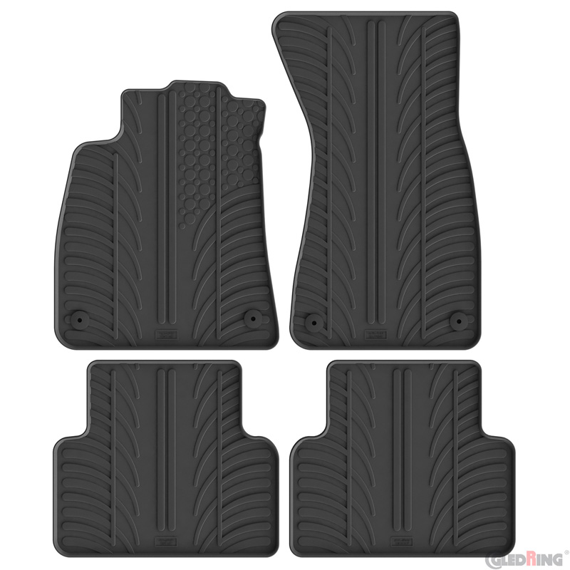Gledring Rubber car mats set  Audi A5 (FU) Sedan/Avant 2024- (T profile 4-pieces)