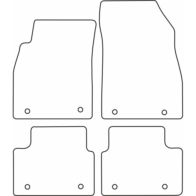 Set velour car mats  Opel Insignia 2013-2017