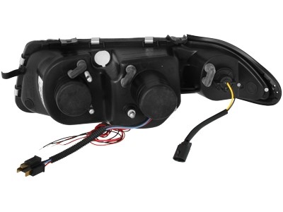 Headlights Opel Astra F Angel Eyes 94-97 Chrome