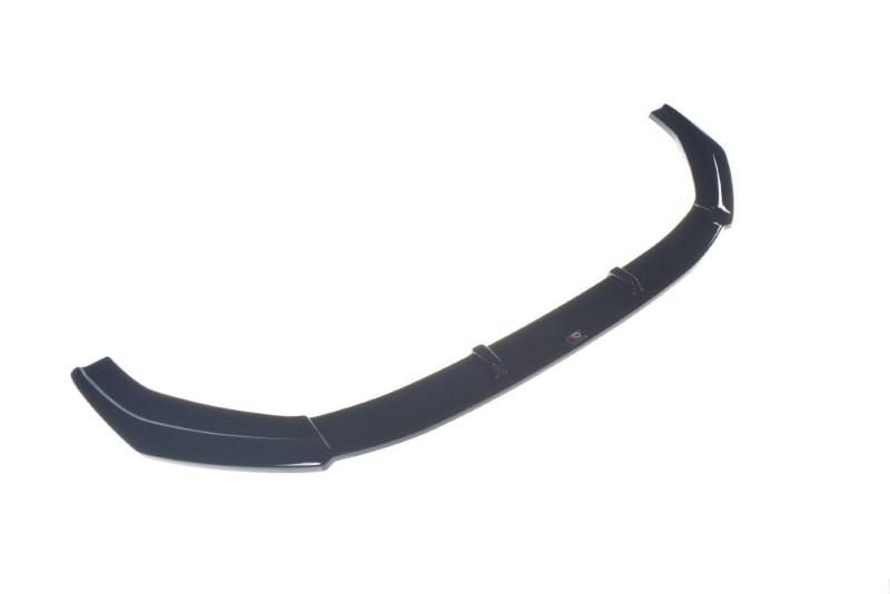 Voorspoiler V.1 Audi RS4 B9 Maxton Glans Zwart
