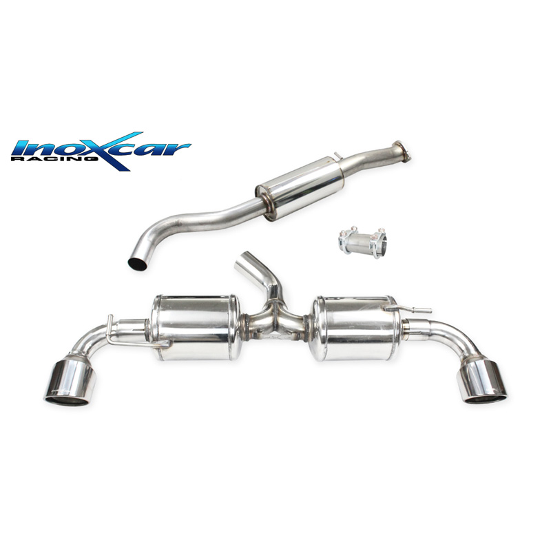 100% Inox Double Sport Exhaust  Toyota GR Yaris 1.6 (261HP) 2020- Ø65mm Left/Right 100mm X-Race