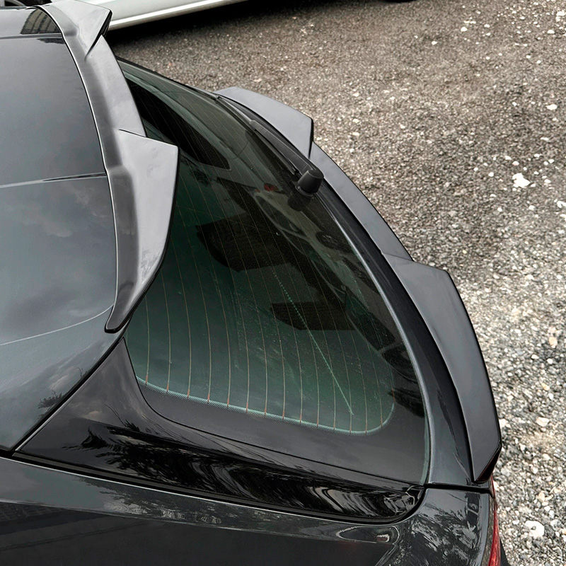Onderste achterspoiler  Audi A4 (B9) Avant Facelift 2019-2024 (ABS Glanzend zwart)