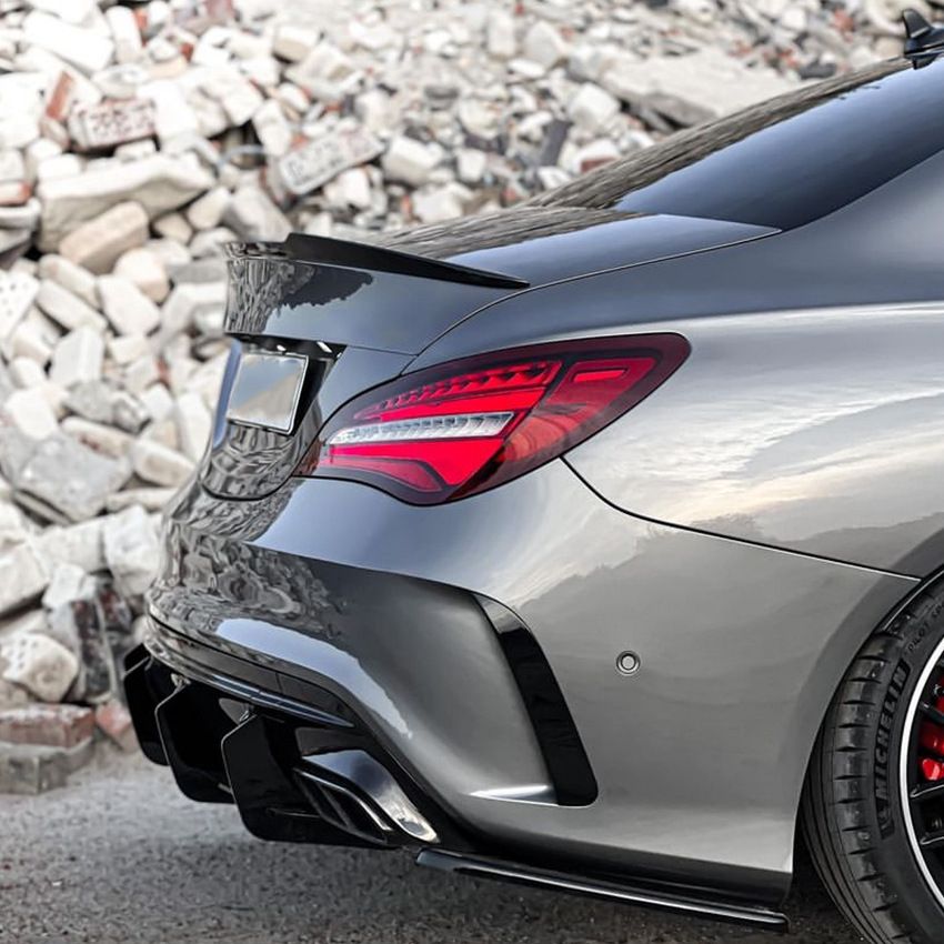 Diffuser Mercedes CLA 45 AMG C117 FL Glans Zwart