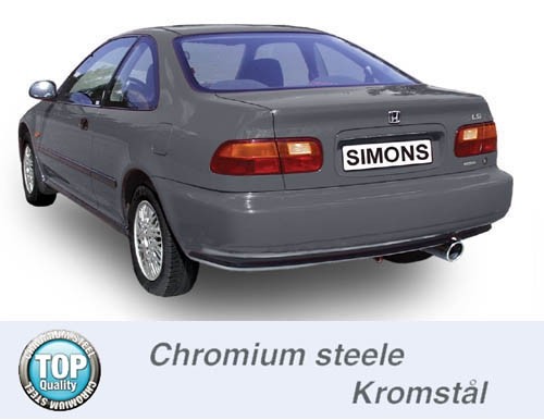 Simons Uitlaatsysteem af kat. Honda Civic V/VI >>>>>>>>>>