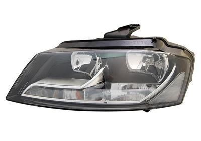 koplamp, H7+H7, elektr verstelb, incl stelmotortje, rechts Audi