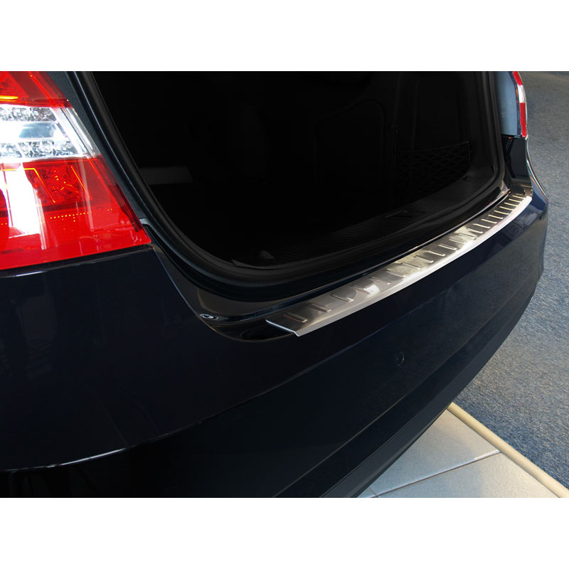 Stainless Steel Rear bumper protector  Mercedes E-Class W212 Sedan 2009-2013 incl. AMG 'Ribs'