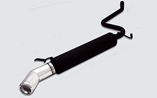 Einddemper Fiat Cinquecento 1992-1998 RVS eindstuk 80mm rond