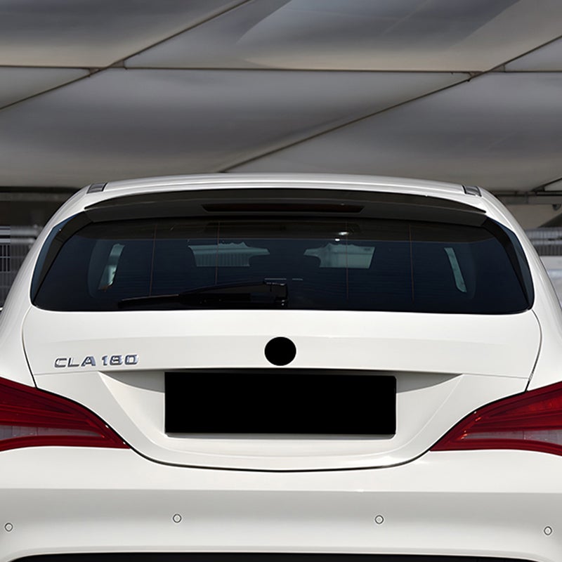 Roof spoiler (Spoiler Cap)  Mercedes CLA X117 Shooting Brake 2015-2019 (ABS Glossy Black)