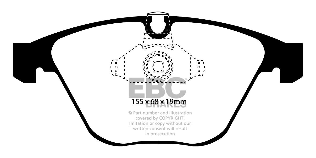 EBC Brakes BMW M3 4.0 (E92) 2010-.. Remblokken voorzijde yellows