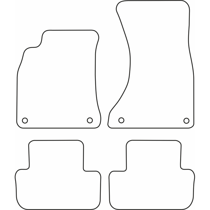 Automatten Velours  Audi A4 2008-2015