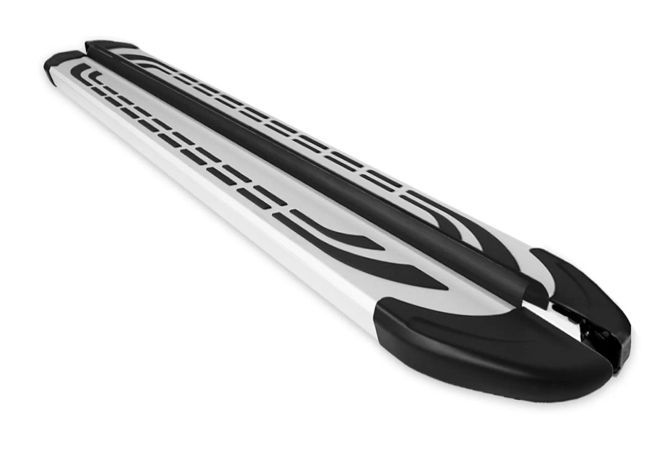 Treeplanken voor Dodge Nitro 07-12 aluminium grijs