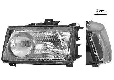 koplamp, Valeo, H1+H1, rechts, 07/1996-Seat Ibiza/Cordoba, 1993-
