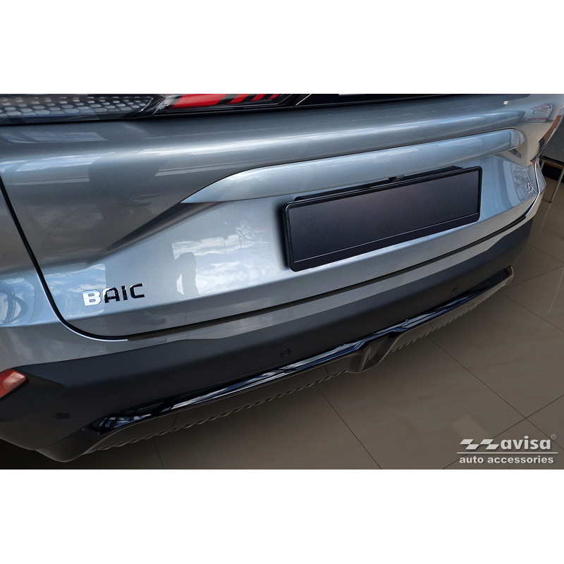 Matzwart RVS Achterbumperprotector  BAIC Beijing 5 (X55) II 2023-