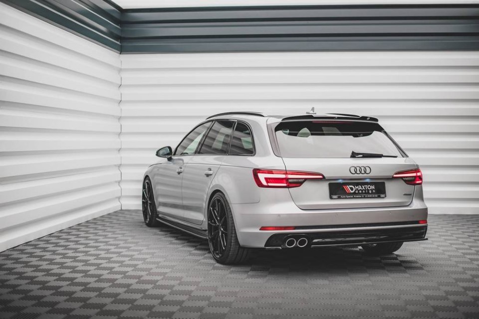 Spoilerkap Audi S4 / A4 S-Line B9 Avant Glanzend Zwart V.2