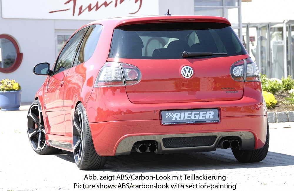 Achterbumper Diffusor VW Golf V GT/GTI Rieger