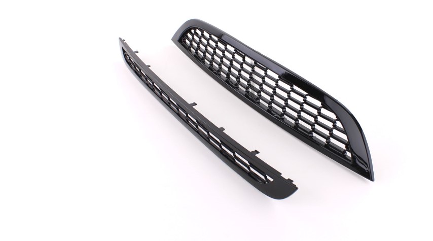 Grill set MINI Cooper/One R50 R53 01-06 Zwart Glans
