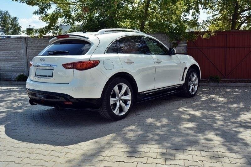 Zijskirts Diffusers Infiniti QX70 Glanzend Zwart