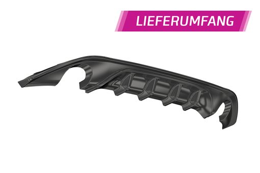 Diffuser Volkswagen Golf 7 Basis / GTI / GTD / GTE 12-17 CSR Glans Zwart