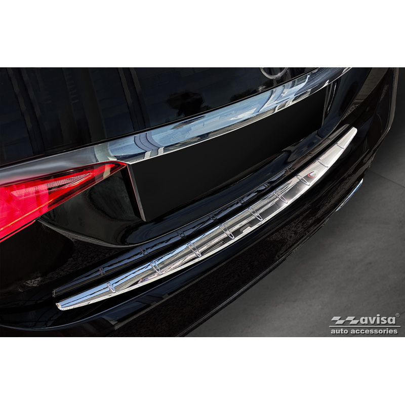 Chroom RVS Achterbumperprotector  Mercedes S-Klasse (W223) 2020- 'Ribs'