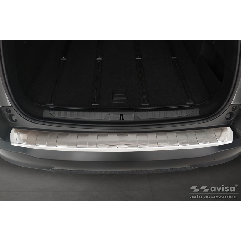 Stainless Steel Rear bumper protector  Citroën C5 X 2021- 'Ribs'