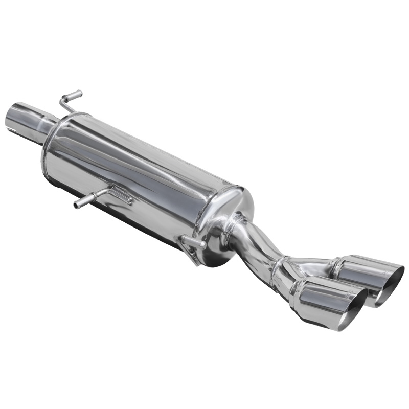 100% Inox Sport Exhaust  Peugeot 308 1.6THP GTi (200HP) 2011-2013 Ø65mm 2x80mm Racing