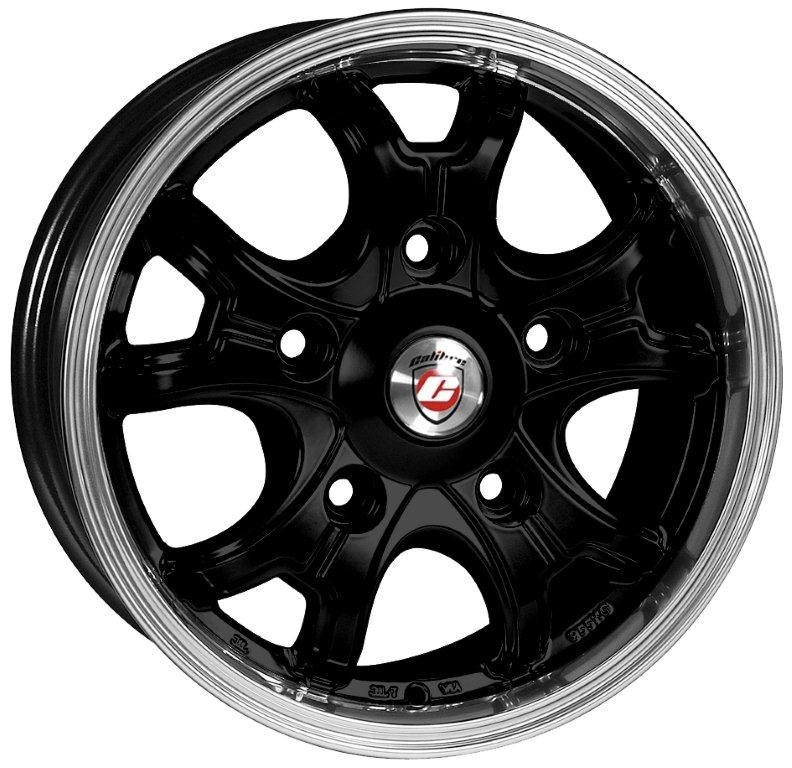 Velgen Calibre Dominator 6.5x16 5x160 Black/Polished lip